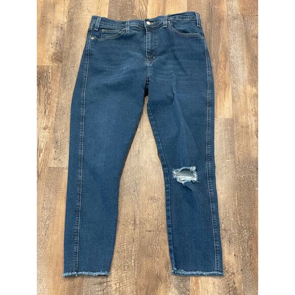 Levi's hi rise distressed skinny jean 12 w31 - Picture 1 of 8